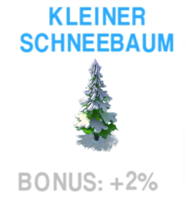 Kleiner Schneebaum     
